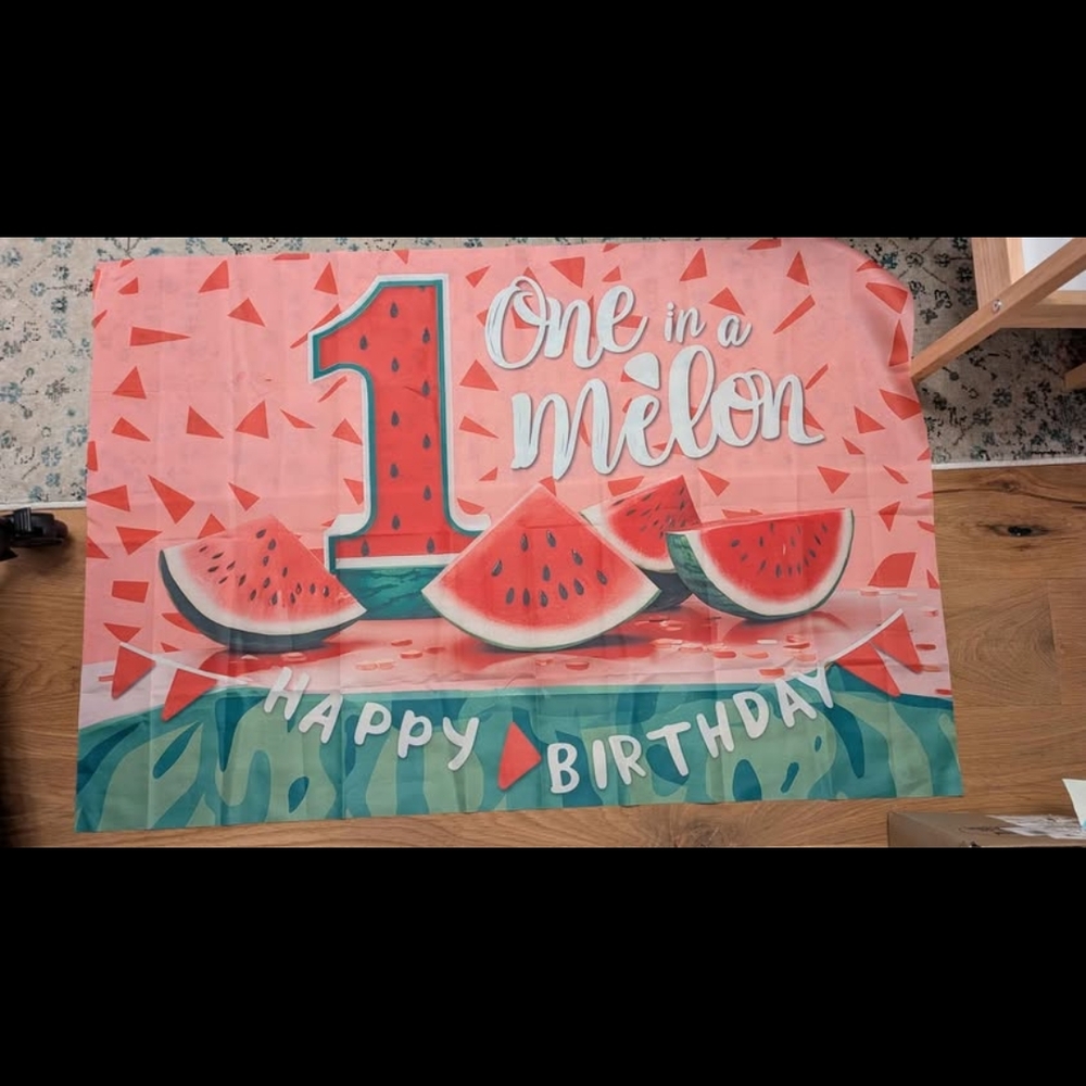 Watermelon Birthday Banner